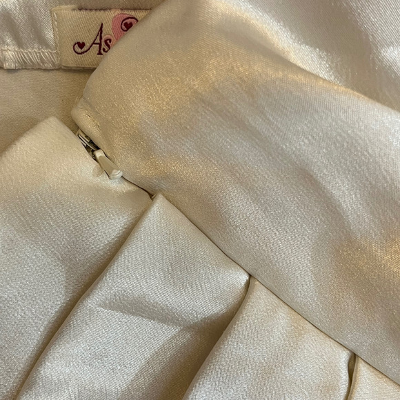 AS U WISH Satin Strapless Bandage Bodycon Dress - Picture 3 of 4